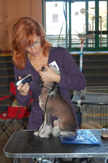 Un brin de toilette avant le passage sur le ring